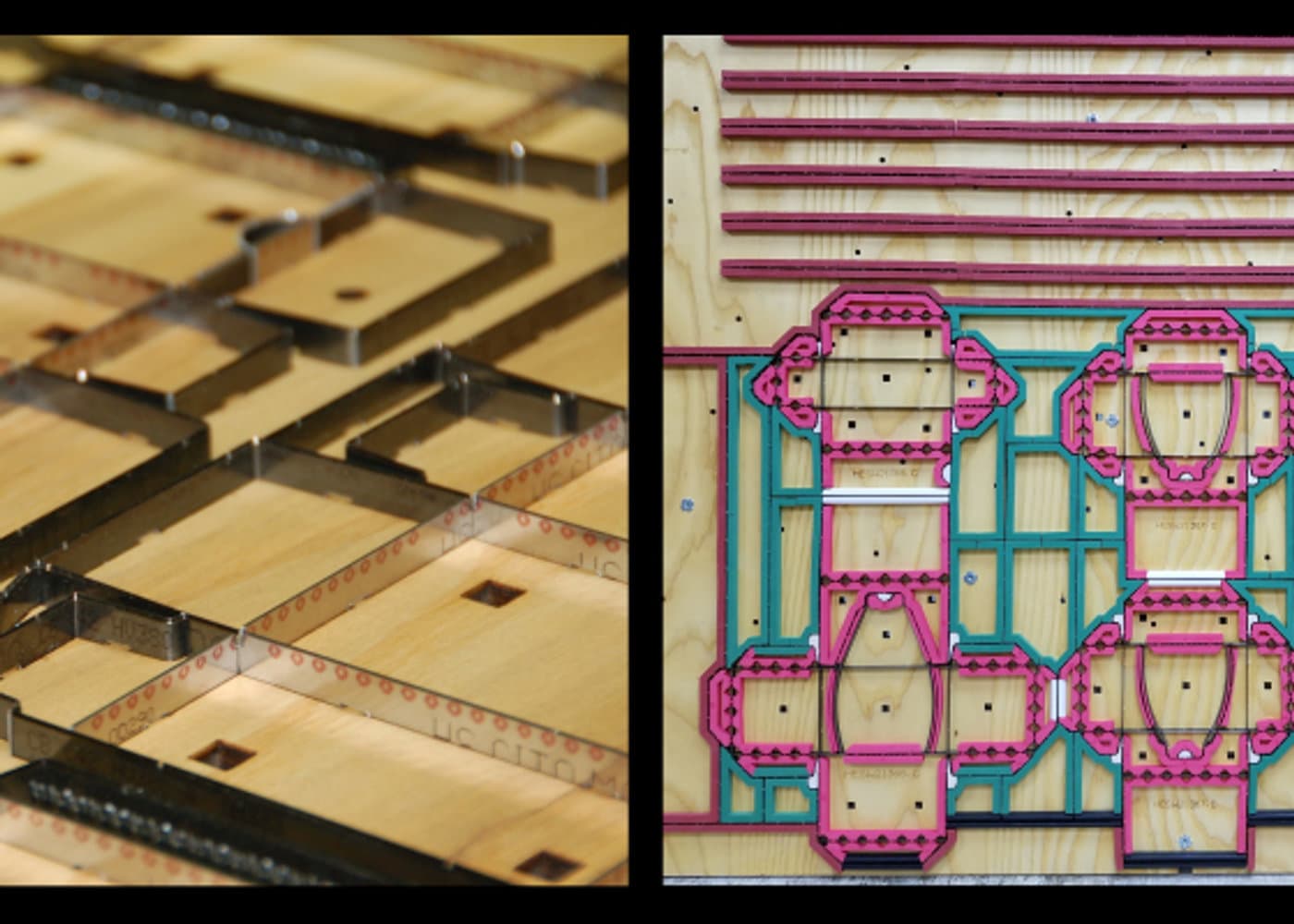 Artwork and die layout worked up on screen before anything is cut